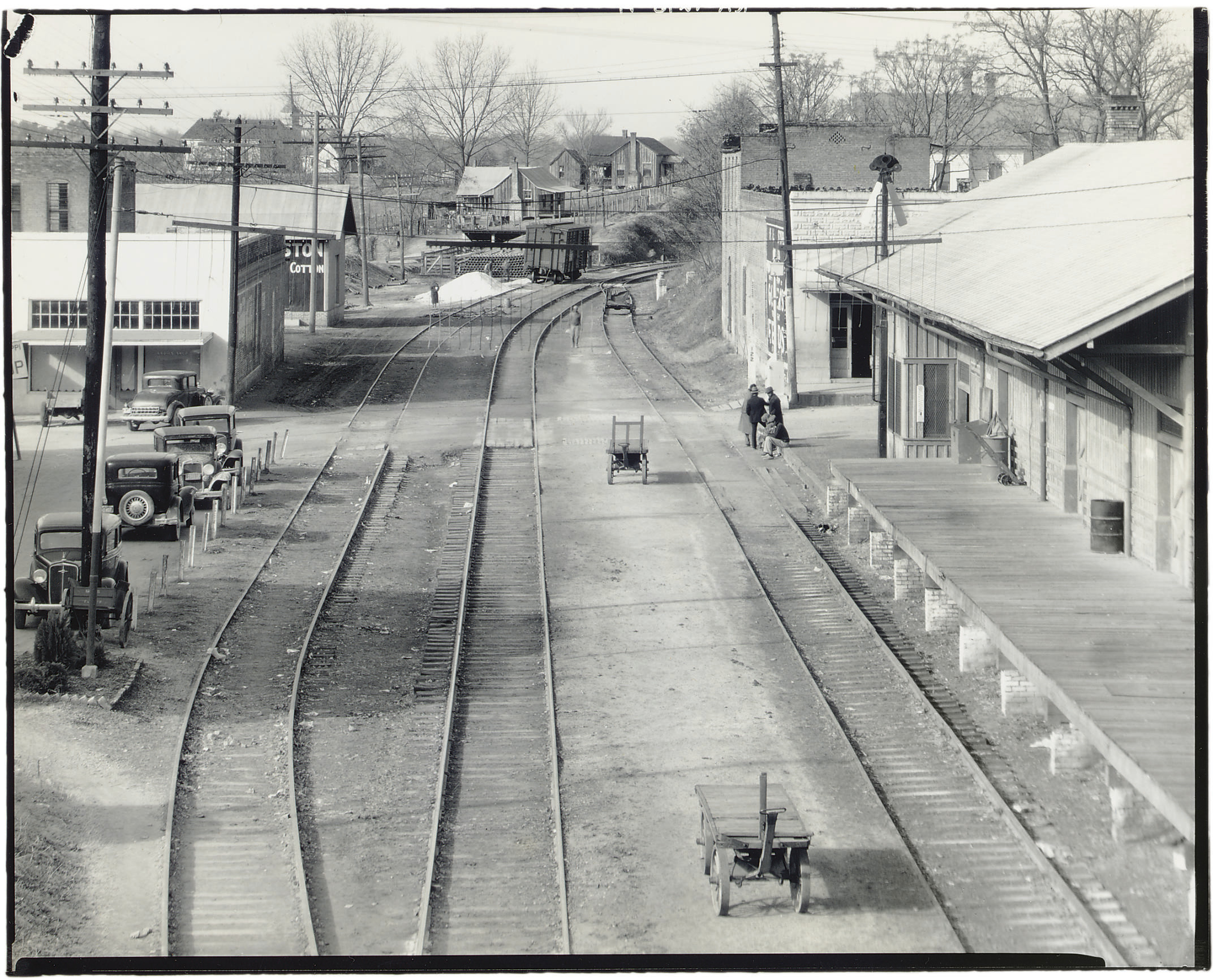 WALKER EVANS (19031975) , Railroad Station, Edwards, Mississippi, 1936